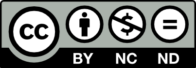 Creative Commons Attribution-NonCommercial-NoDerivatives 4.0 International